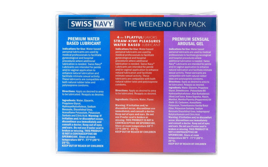 Swiss Navy Weekend Fun Pack