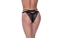 Peek-A-Boo Cheeky Panty Black - Just for you desires