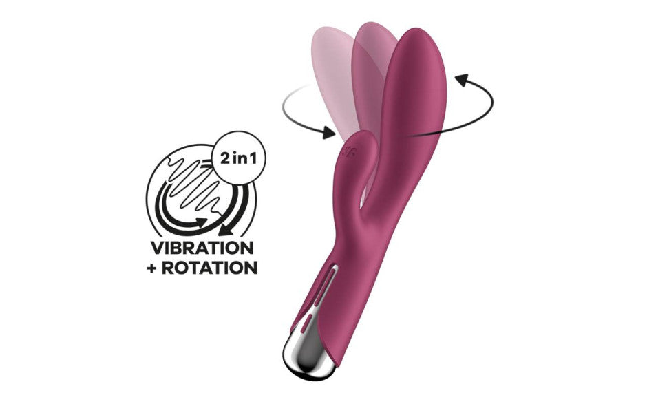 Satisfyer Spinning Rabbit 1 Red - Just for you desires