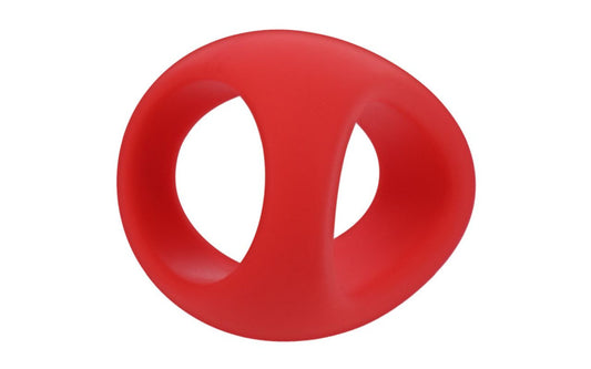Stirrup Silicone Cock Ring Crimson - Just for you desires