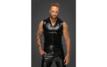 Snake Wetlook Sleeveless Zip-up Top with Sheer Hood - Just for you desires
