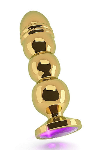 165611 - R10 Gold Plug 4.9 Inch  Sapphire - Just for you desires