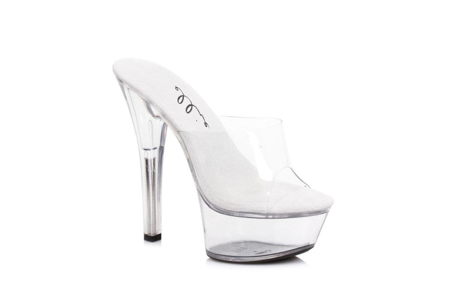 Slip On Sandal Clear 6in - Just for you desires