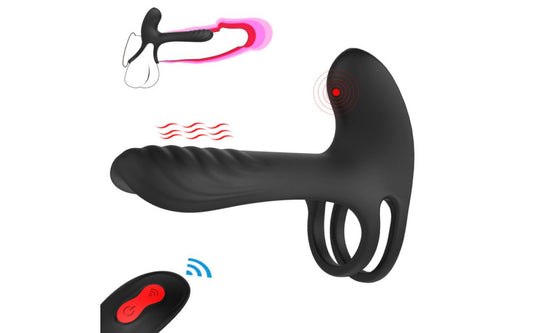 Frank Remote Control Vibrating Penis Shaft and Clit Stim Enhancer - Just for you desires
