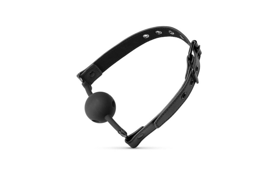 Breathable Silicone Ball Gag Black