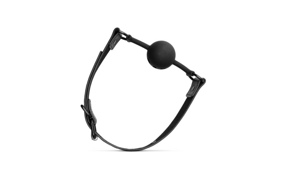 Breathable Silicone Ball Gag Black