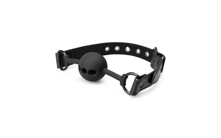 Breathable Silicone Ball Gag Black