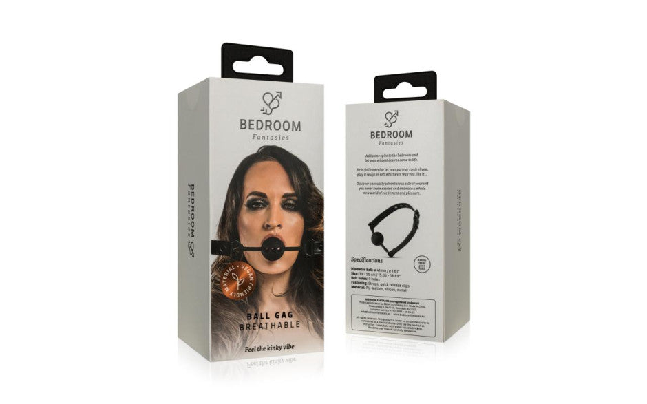 Breathable Silicone Ball Gag Black