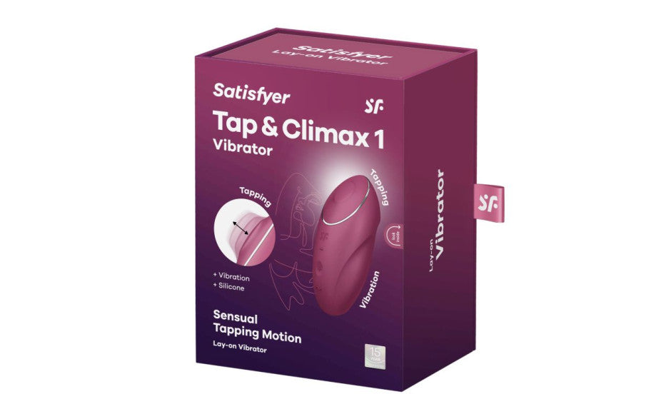 Satisfyer Tap & Climax 1 Red - Just for you desires