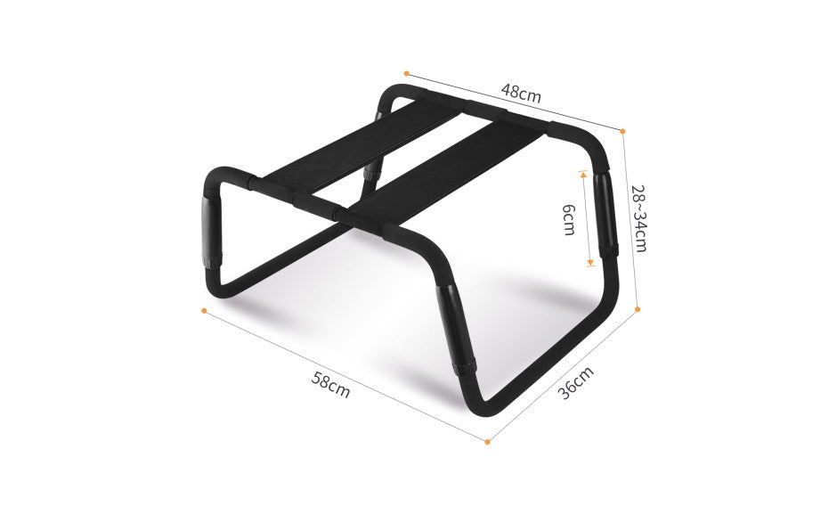 Sex Chair Adjustable Height Black - Just for you desires