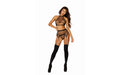 Dreamgirl Bralette, Garter Belt w G-String Set Black - Just for you desires