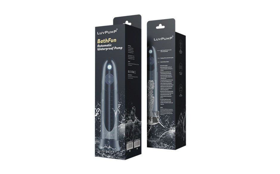 BathFun Automatic USB Waterproof Penis Pump w Magic Sleeve - Just for you desires