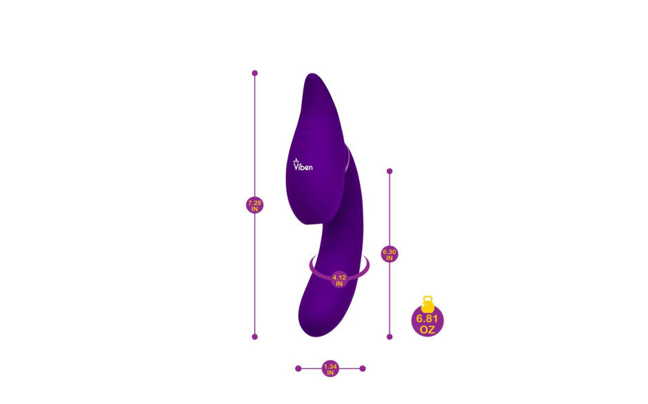 Symphony 21 Mode Swivel Suction Head Triple Motor Vibrator - Just for you desires