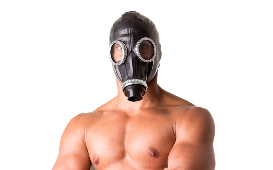 Classic 80s Fetish Rubber Gas Mask