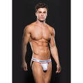 Man wearing Envy underwear against a black background