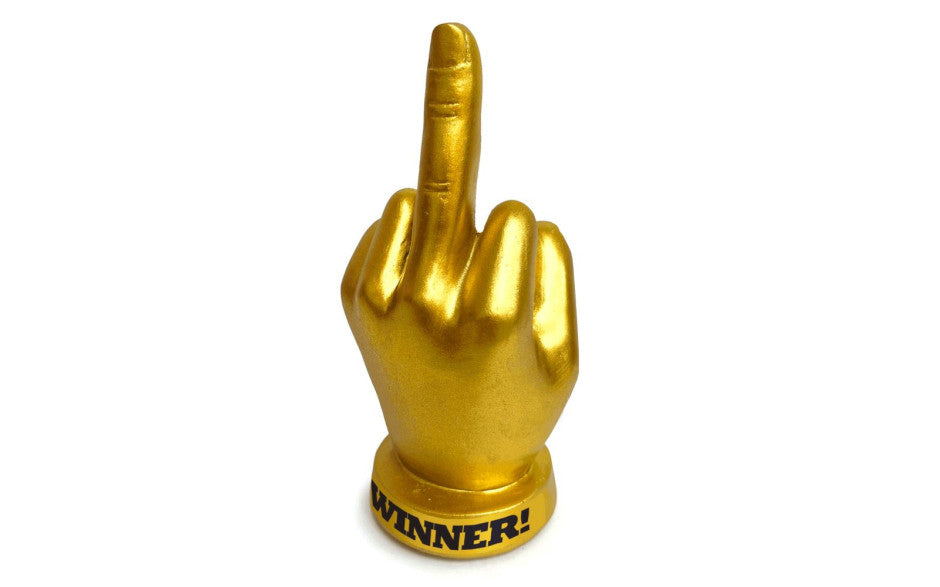 Golden FU Finger Trophy - Just for you desires