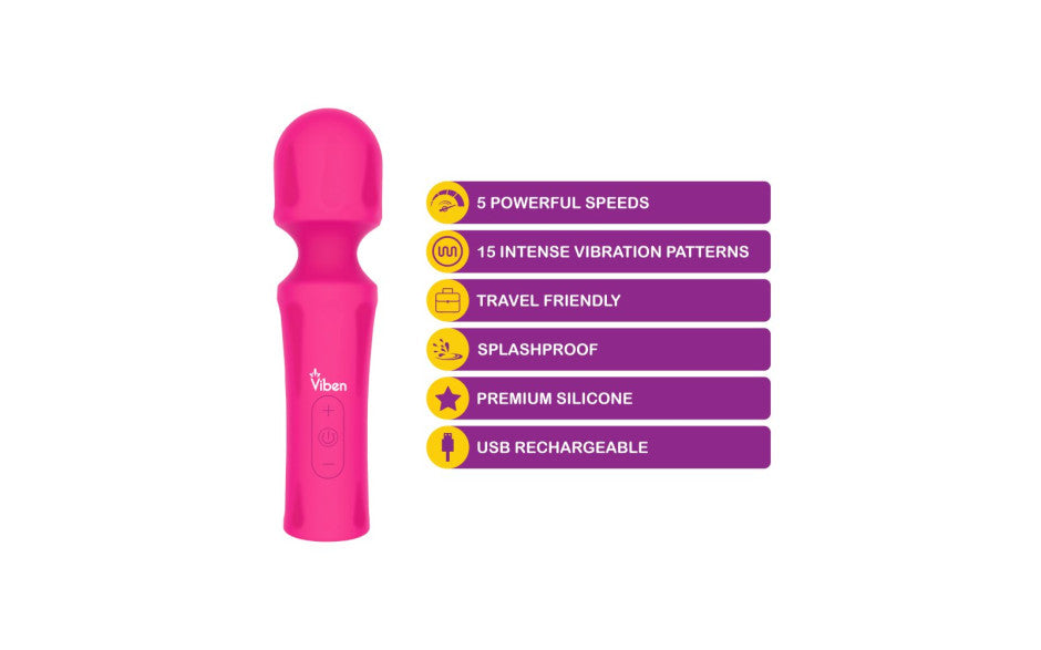 Viben Mighty Muse Massager Hot Pink