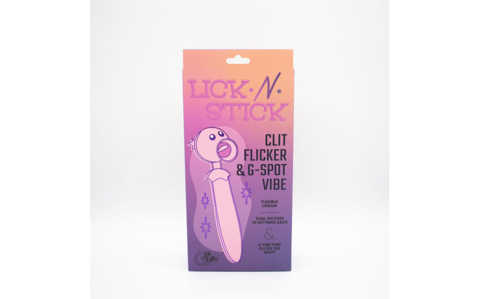 Lick N' Stick Clit Flicker G-Spot Vibrator - Just for you desires