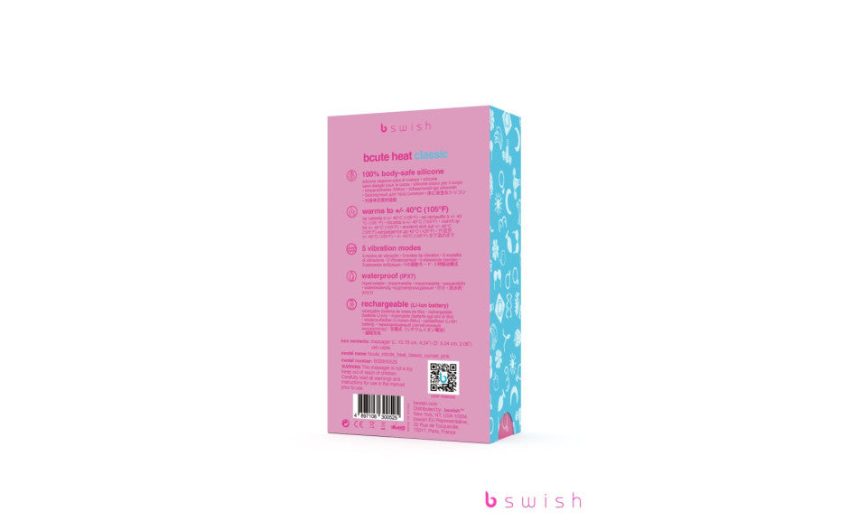 Bcute Infinite Heat Classic - Sunset Pink - Pink 10 cm USB Rechargeable Vibrator - Just for you desires