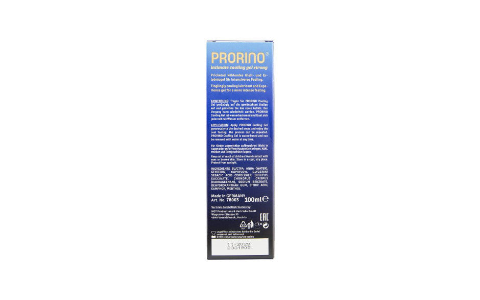 PRORINO Cooling Gel Strong 100ml