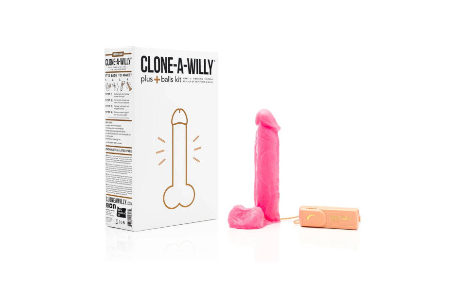 Clone a Willy Plus Balls Kit Hot Pink