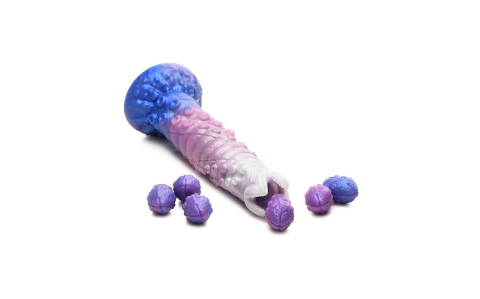 Tenta-Queen Ovipositor Silicone Dildo with Eggs - Just for you desires