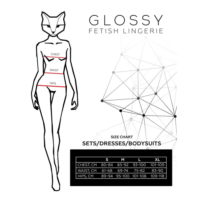 Glossy Doja Bodysuit Red