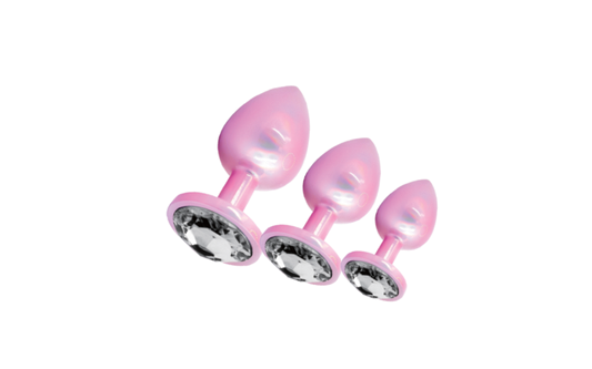 SXE Stainless Steel Comfort 3 Pc Butt Plug Set - Just for you desires