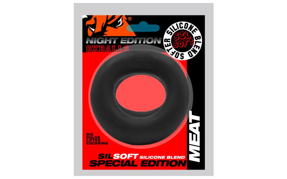Oxballs Meat Big Bulge Lifter Cockring Plus+Silicone™ Special Edition Night - Just for you desires