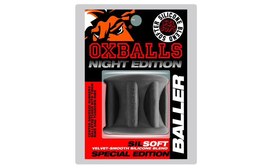 Oxballs Baller Center Squeeze Ballstretcher Plus+Silicone™ Special Edition Night - Just for you desires