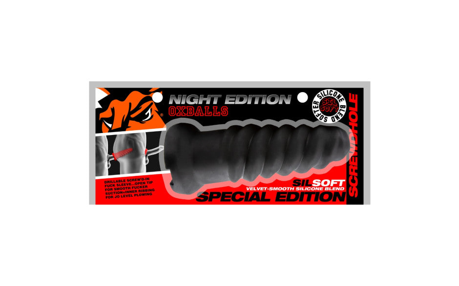Screwdhole Screw'd In Open Tip Masturbator Plus+Silicone™ Special Edition Night