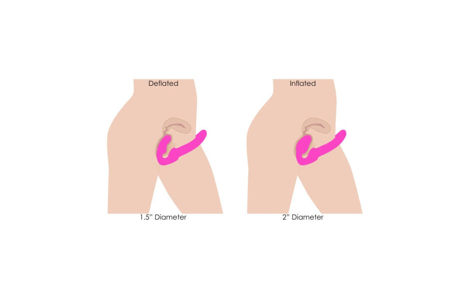 Worlds 1st Remote Control Inflatable Ergo-Fit Strapless Strap-On - Just for you desires