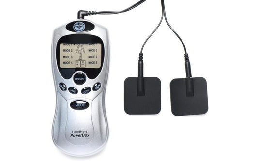 Zeus Handheld 8 Mode Power Box with Black Pads - Just for you desires