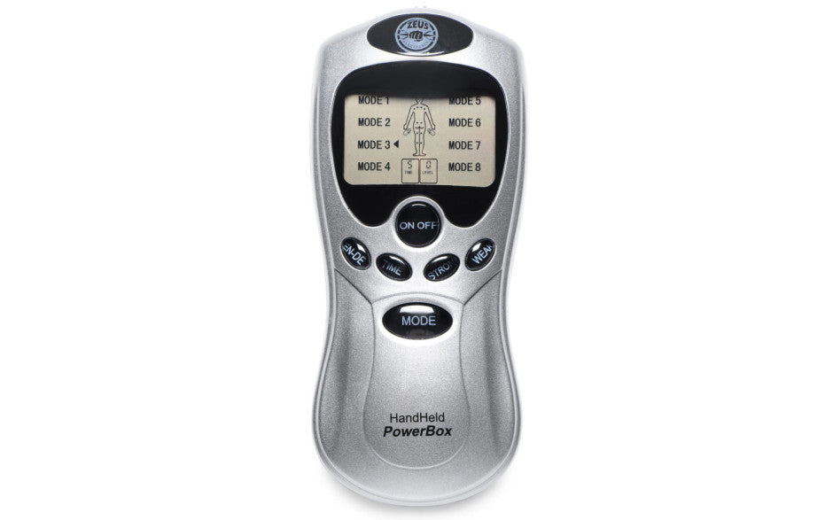 Zeus Handheld 8 Mode Power Box with Black Pads - Just for you desires