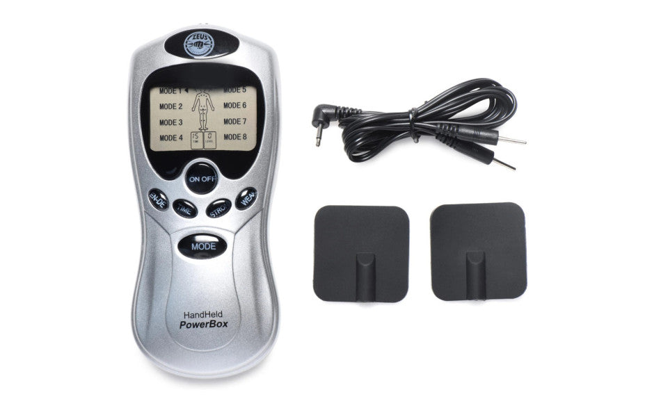 Zeus Handheld 8 Mode Power Box with Black Pads