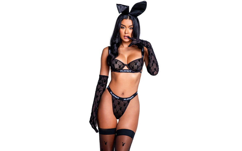 Playboy Noir Lingerie 2 Pc Set Black - Just for you desires