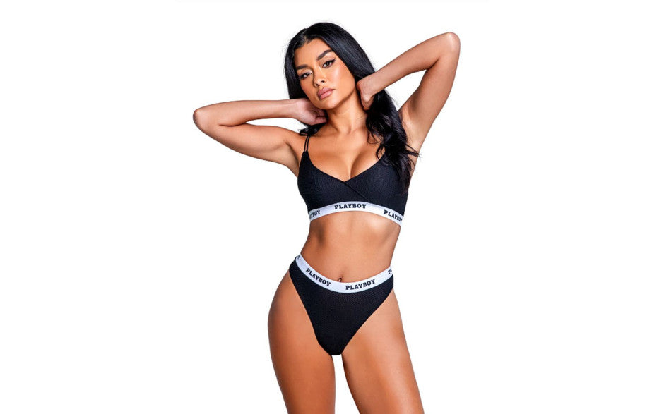 Playboy Lifestyle Bunny 2 Pc Set Black - Just for you desires
