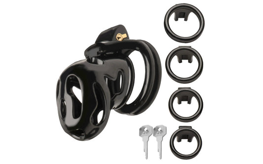 Hard Stop Double Ring Chastity Cage - Just for you desires