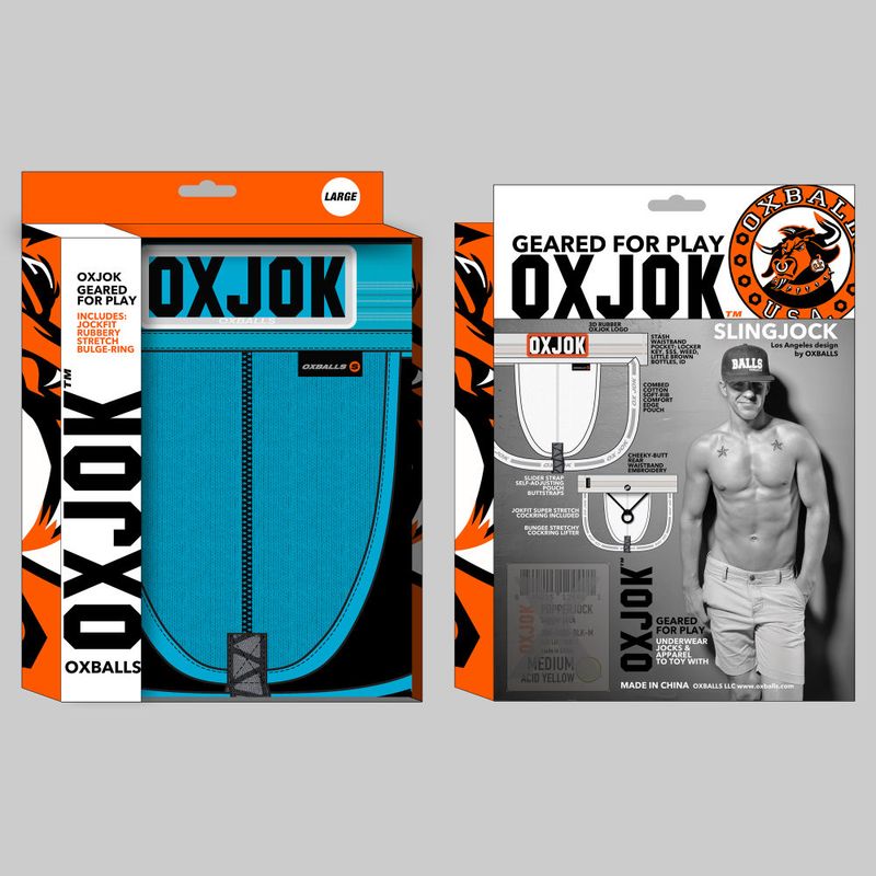 Oxballs Slingjock Upthrust Slider-Strap Jock Pool Blue