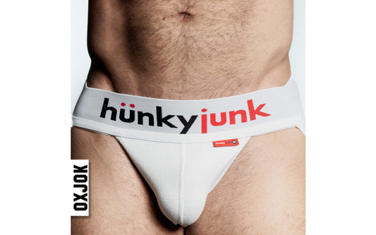 Oxballs Hunker Slider Strap Jock White Snow - Just for you desires