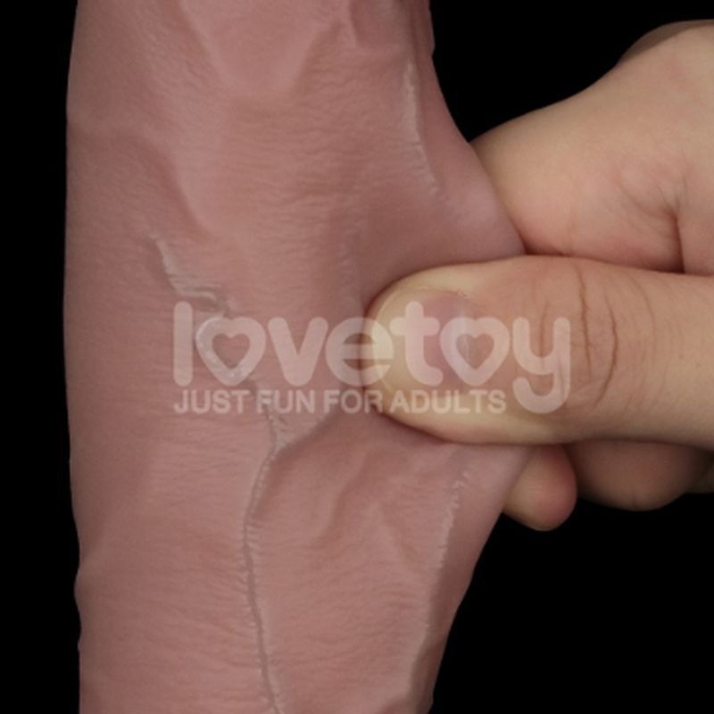 Sliding Skin Pro Dual Layer Silicone Dong 10in - Just for you desires