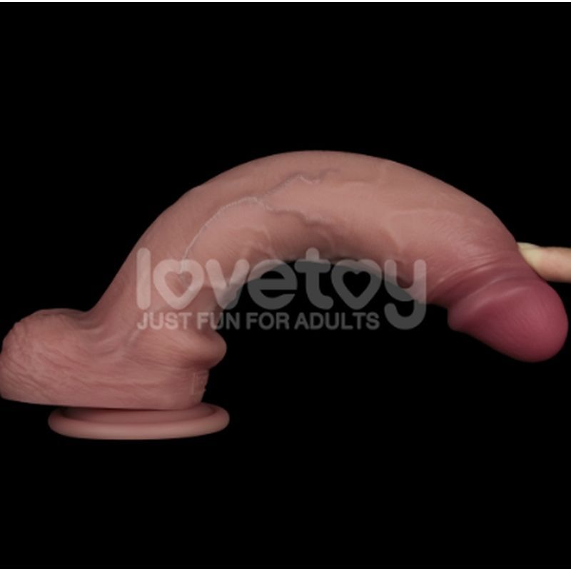 Sliding Skin Pro Dual Layer Silicone Dong 10in - Just for you desires