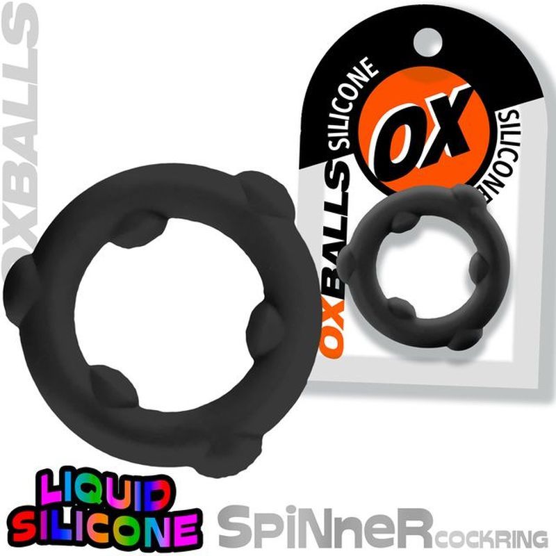 Spinner Silicone Ring Black - Just for you desires