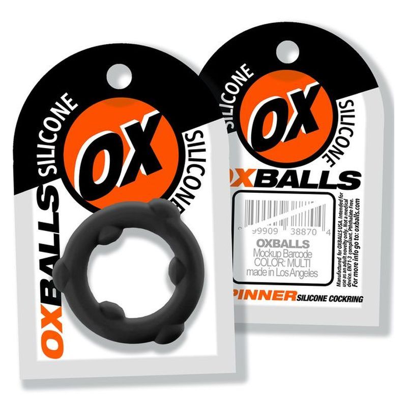 Spinner Silicone Ring Black - Just for you desires