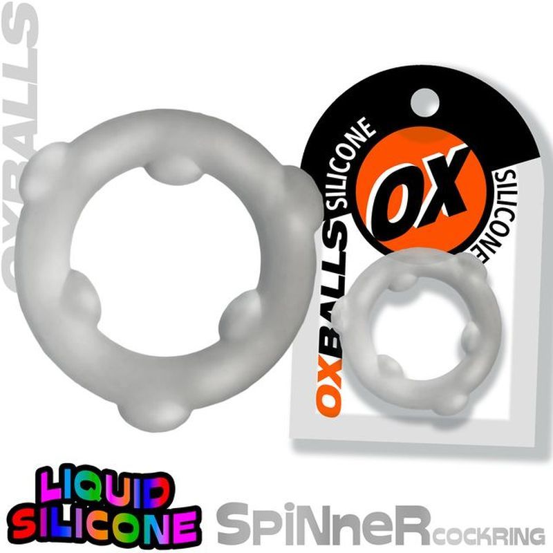 Spinner Silicone Ring Clear - Just for you desires