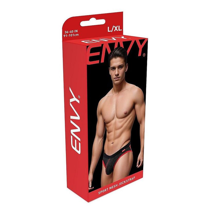 Envy Sport Mesh Jock Black