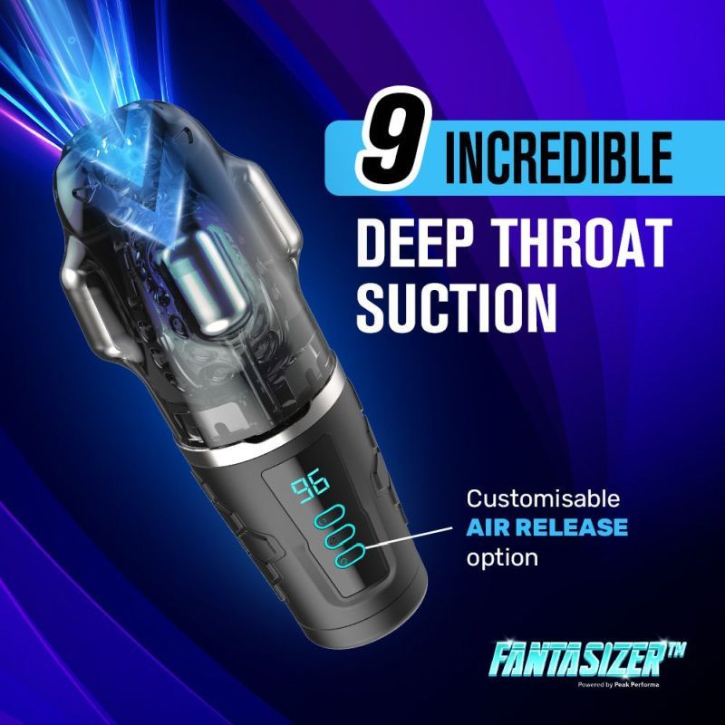 Hypershaker Automatic App Controlled LCD Masturbator Blue
