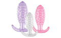 Crystal Ballers 3 Pc Silicone Anal Plug Set - Just for you desires