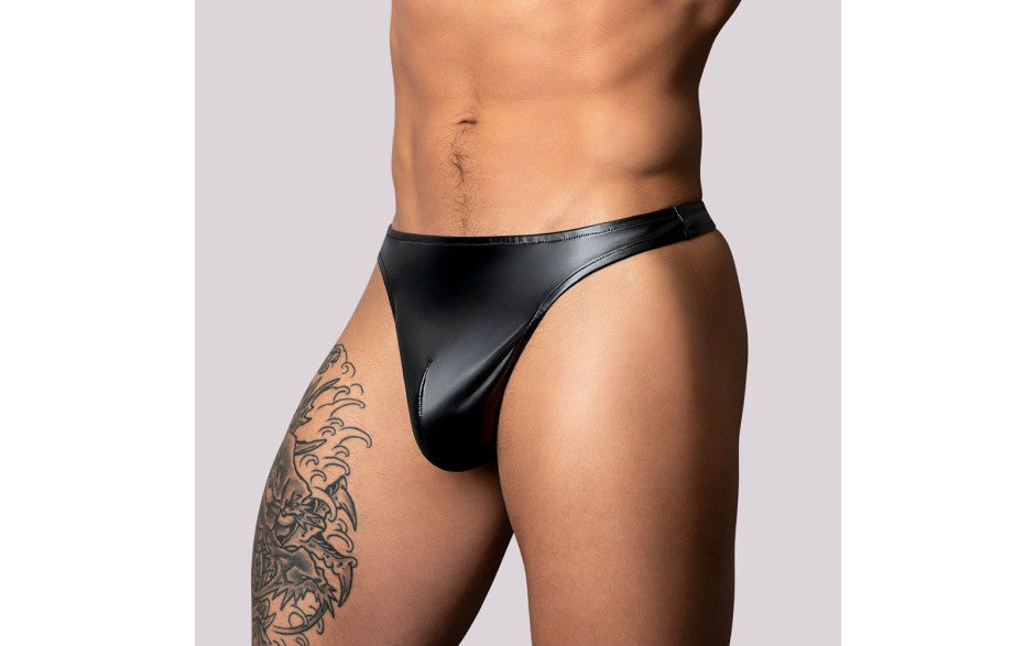 Male Power Liquid Onyx 2.0 Wet Look Thong - Just for you desires