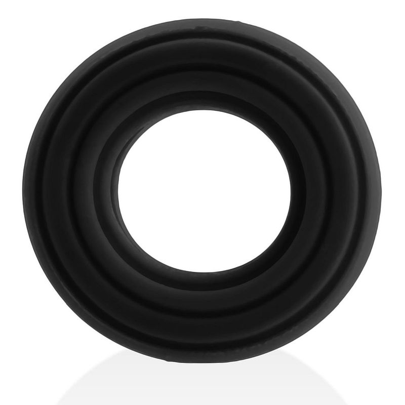Roto Grooved Gripper Ribbed Cockring Black - Just for you desires